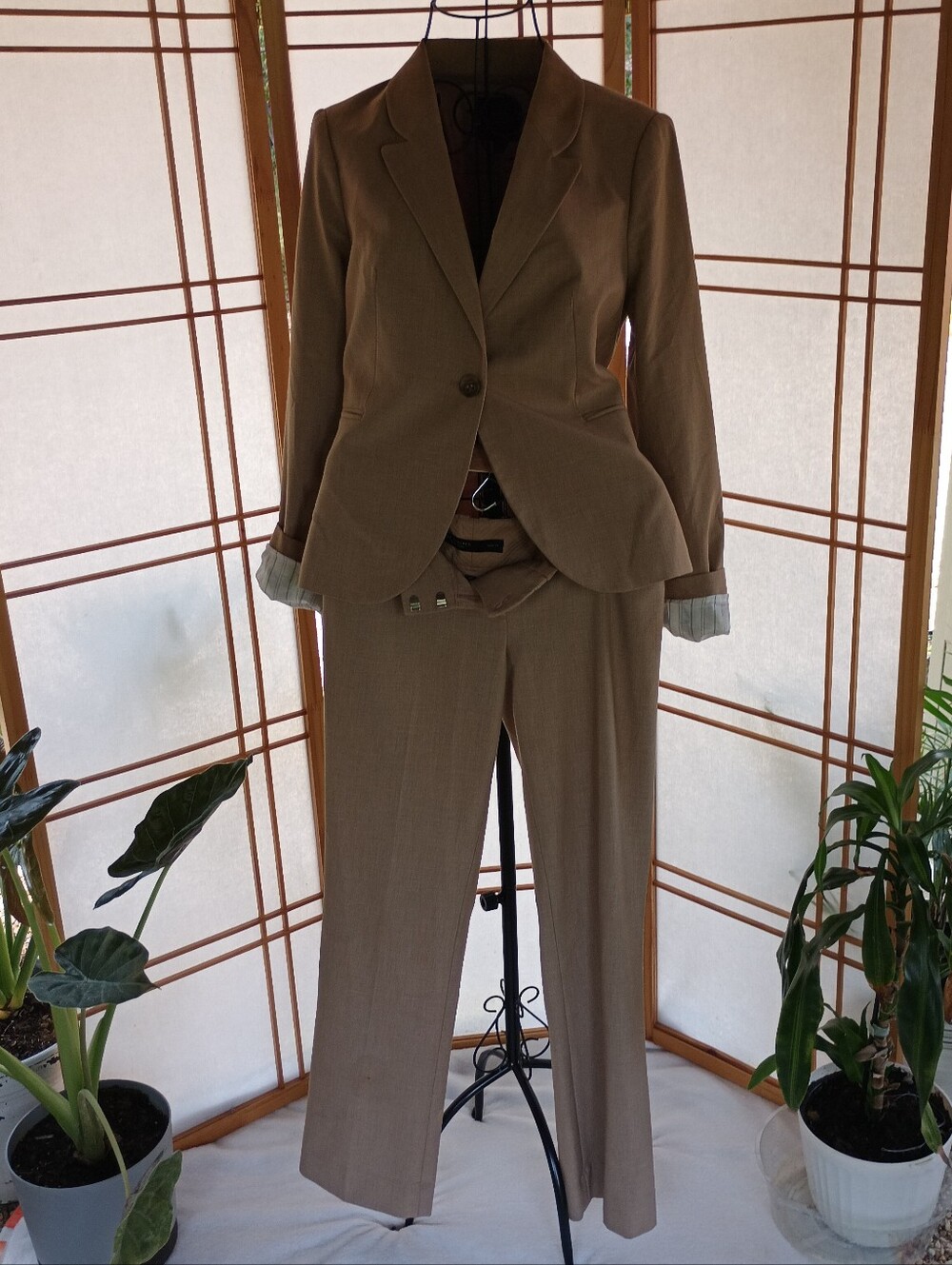 The Limited Women's Pantsuit Taupe Small (2)